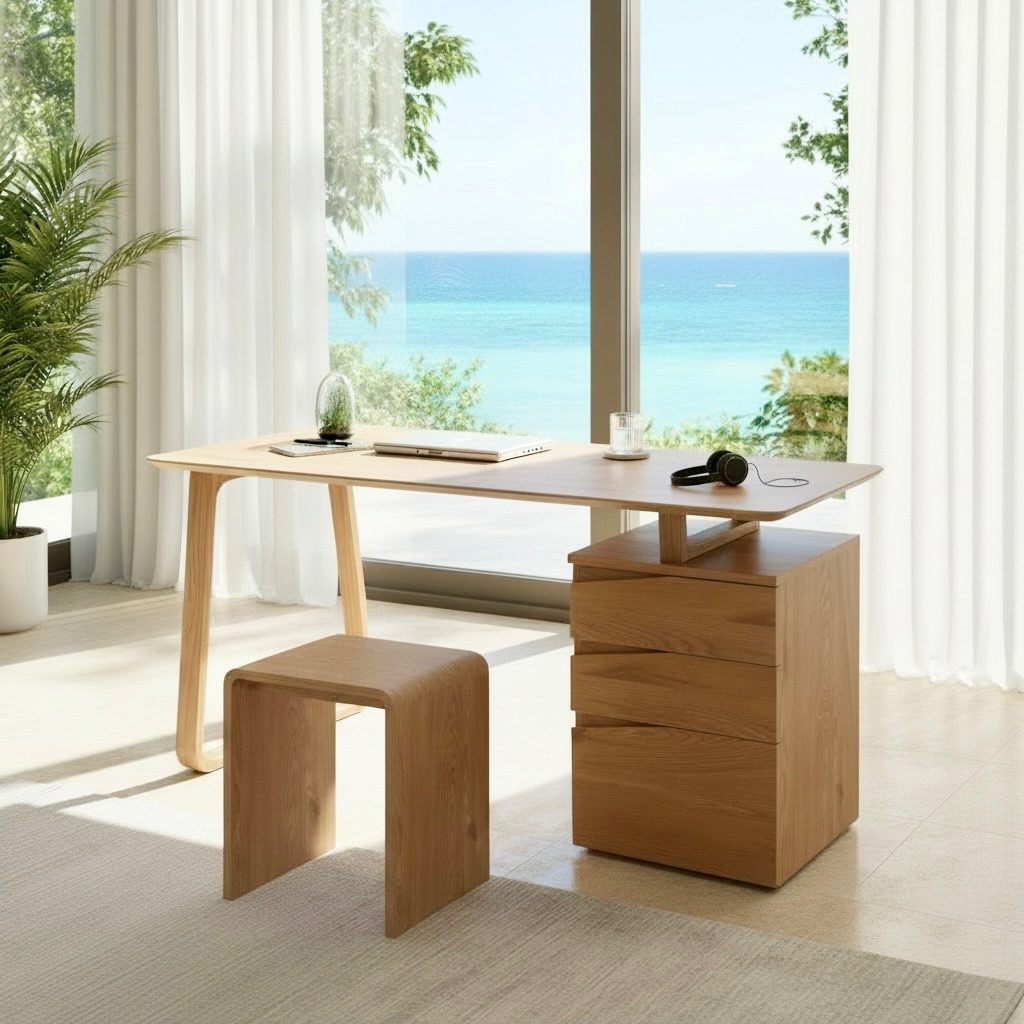 Bureau en teck 5 – Décors & Bois Guadeloupe