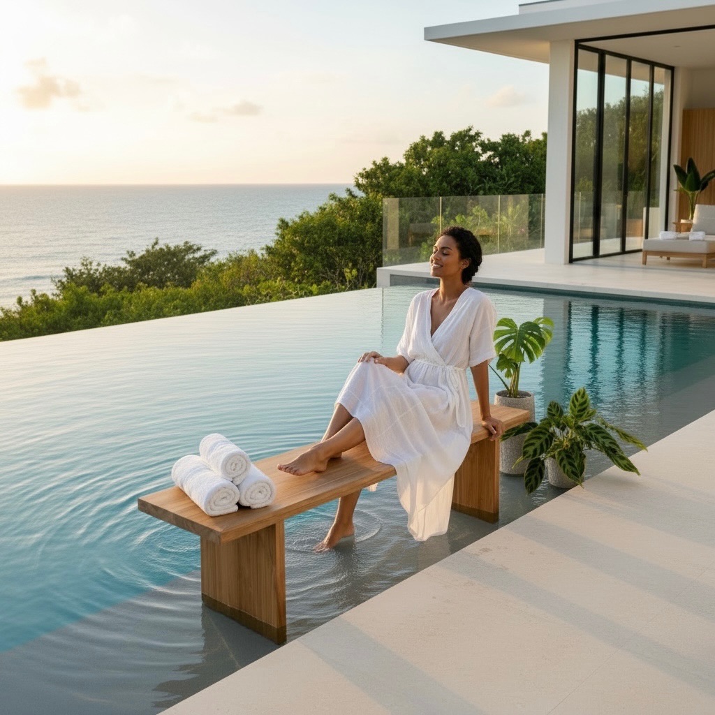 Banc en teck d'exception 12 – mobilier d'extérieur Décors & Bois Guadeloupe