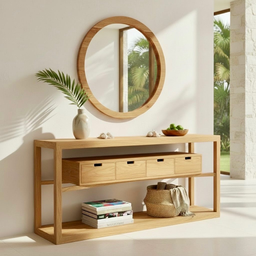 Console en teck 4 – Décors & Bois Guadeloupe