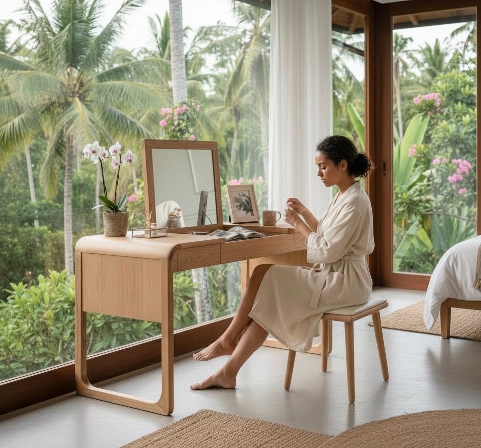 Coiffeuse en teck 2 – Décors & Bois Guadeloupe