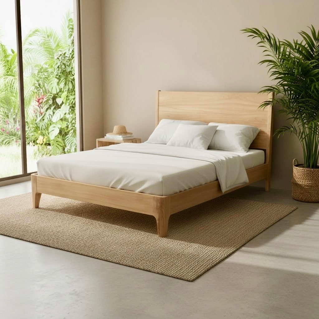 Lit en teck 1 – Décors & Bois Guadeloupe