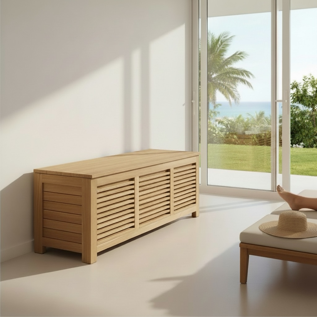 Coffre en teck 5 – Décors & Bois Guadeloupe