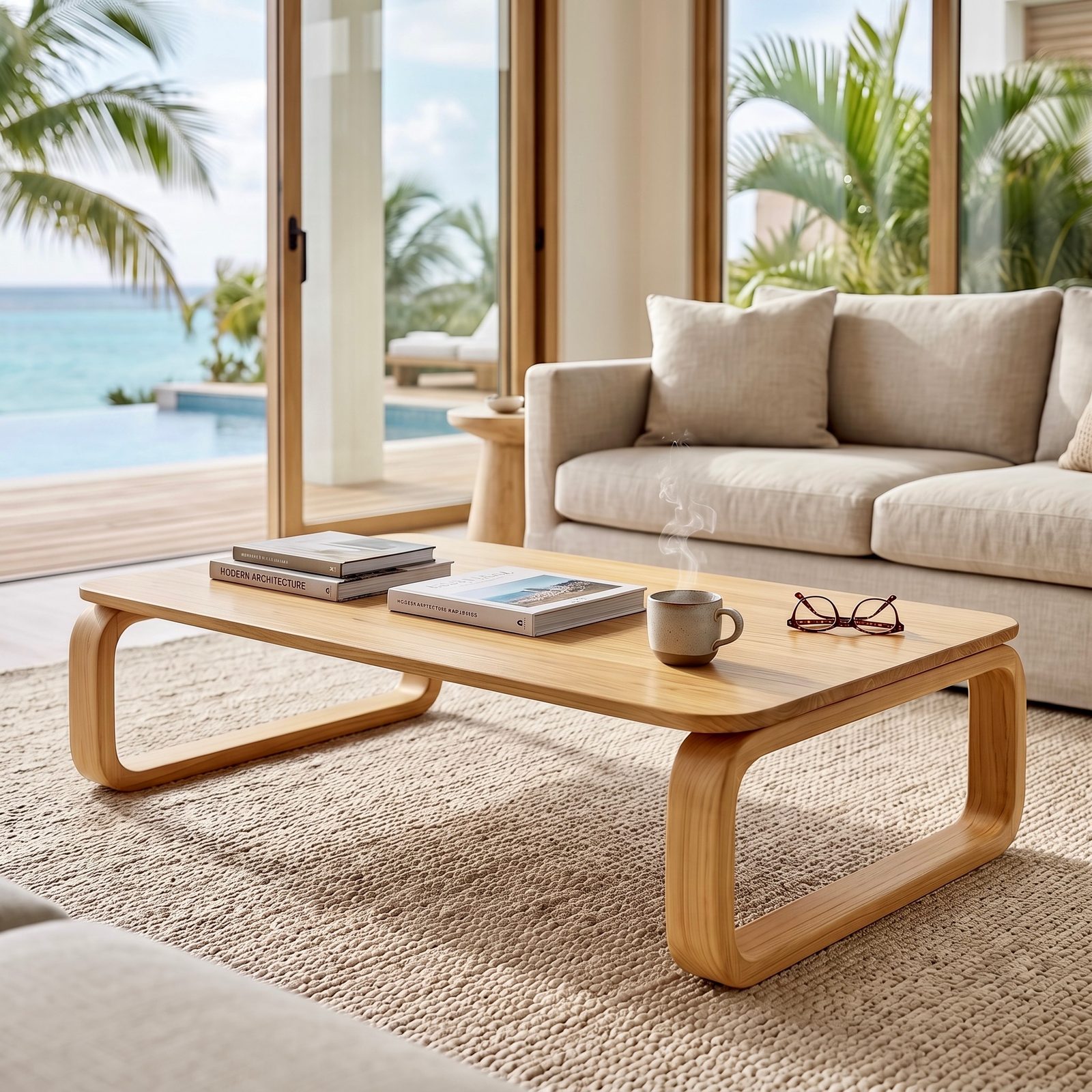 Table basse en teck 30 – Décors & Bois Guadeloupe