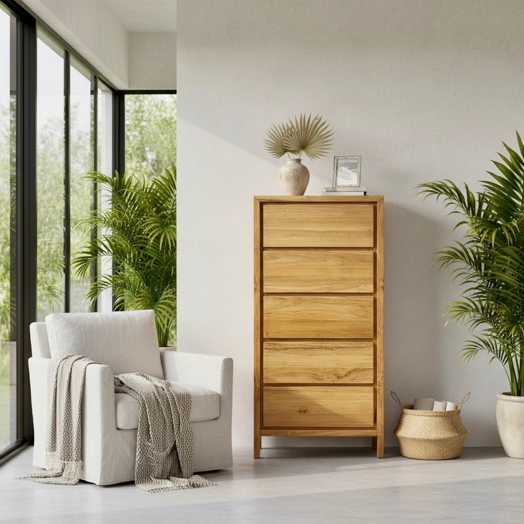 Chiffonnier en teck 9 – Décors & Bois Guadeloupe