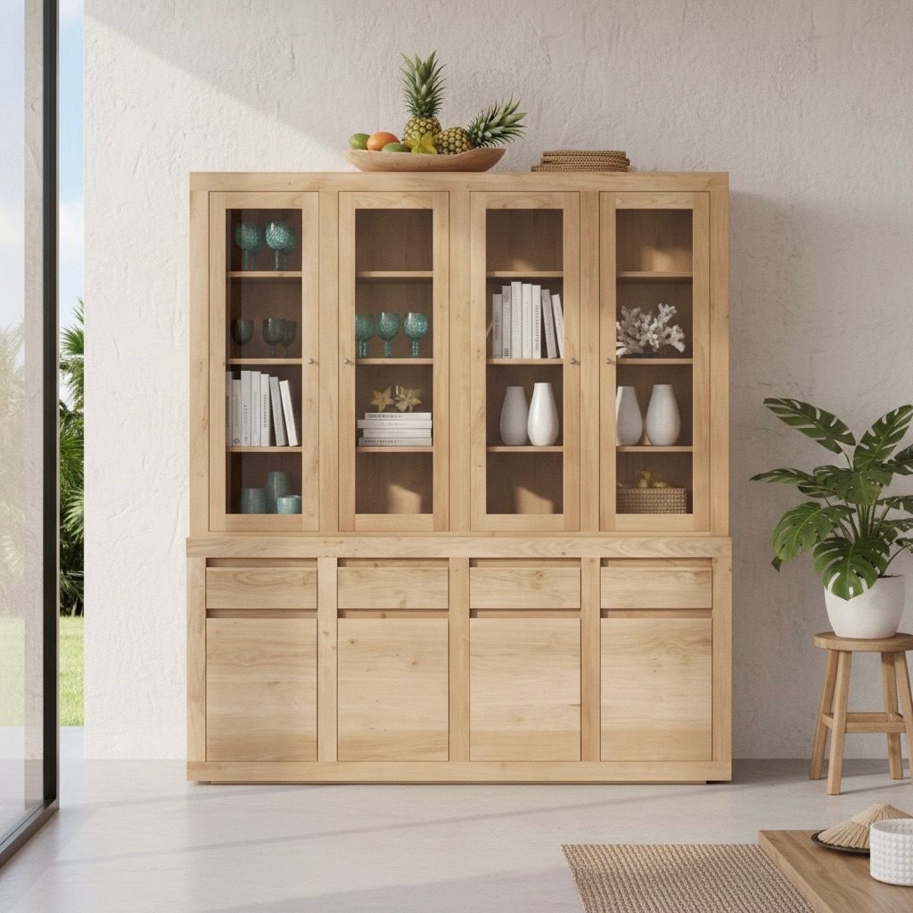 Vaisselier en teck 5 – Décors & Bois Guadeloupe