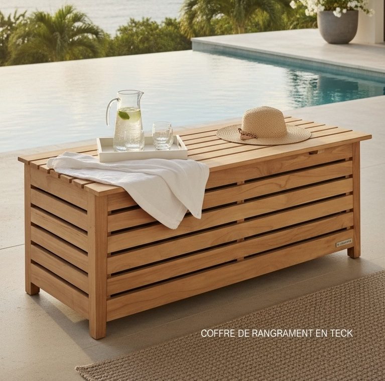 Coffre en teck 1 – Décors & Bois Guadeloupe
