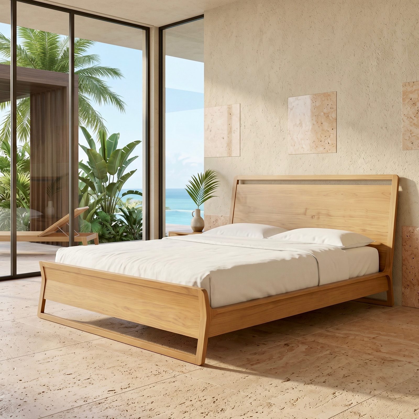 Lit en teck 29 – Décors & Bois Guadeloupe