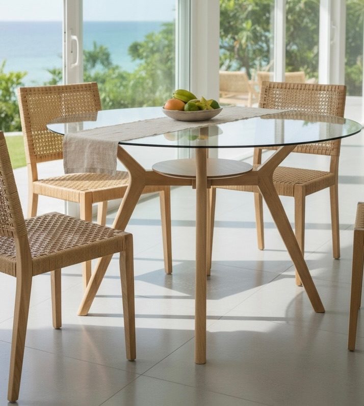 Table de salle à manger en teck 11 – Décors & Bois Guadeloupe