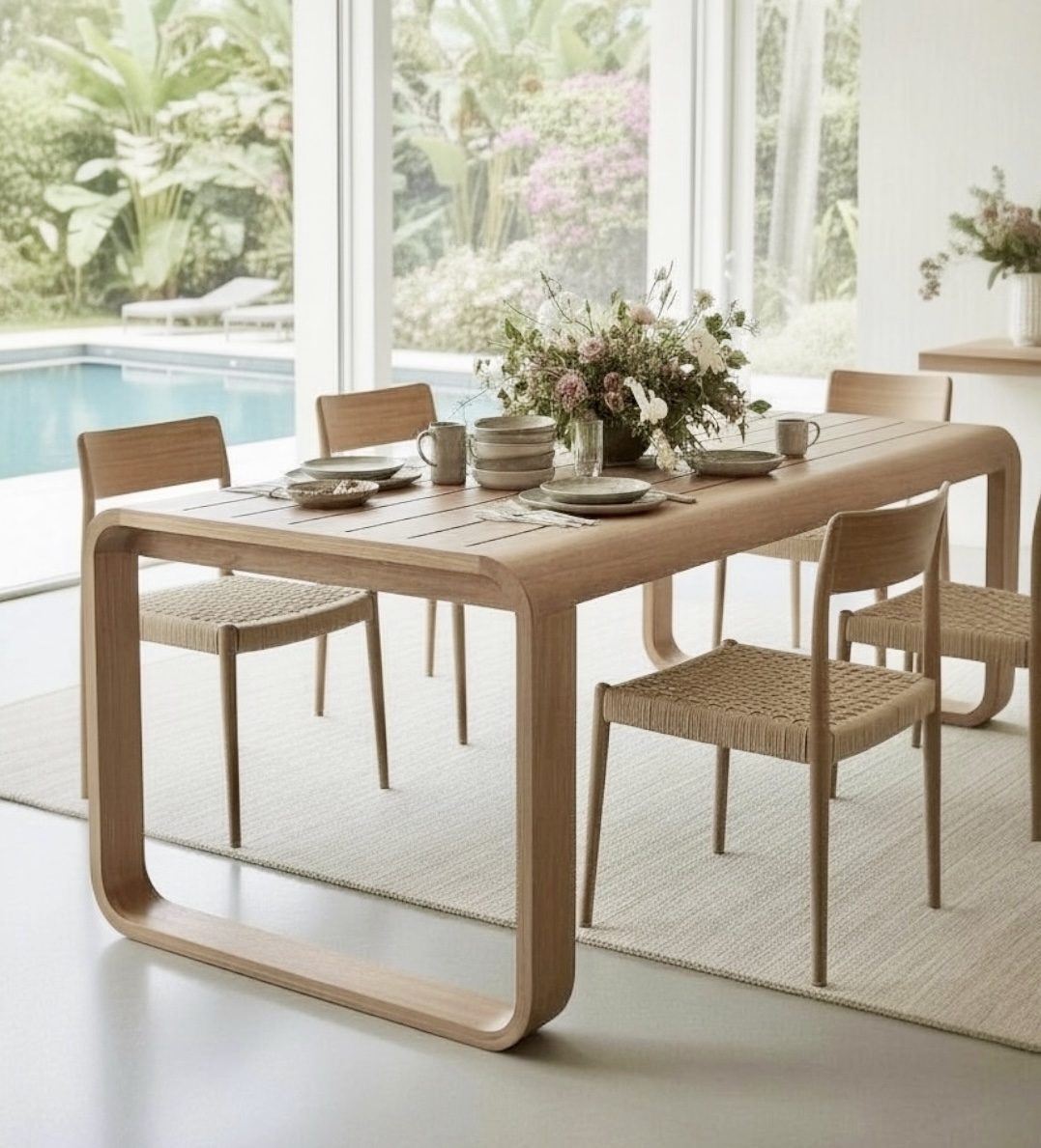 Table de salle à manger en teck 27 – Décors & Bois Guadeloupe