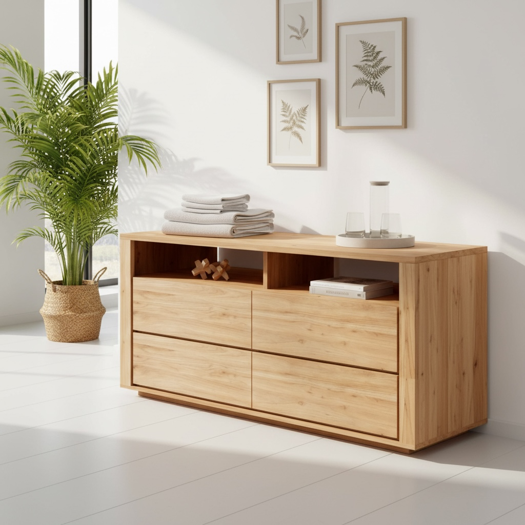 Commode en teck 20 – Décors & Bois Guadeloupe
