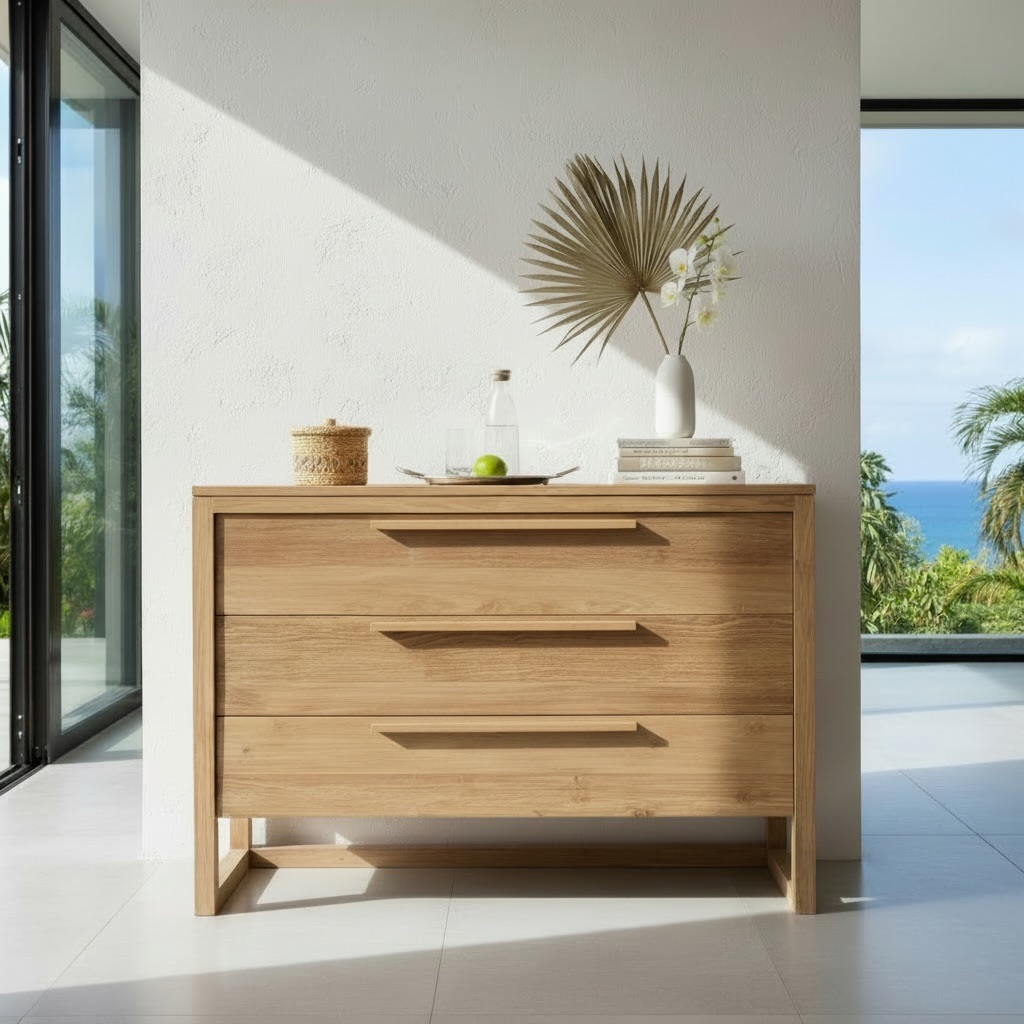 Commode en teck 15 – Décors & Bois Guadeloupe