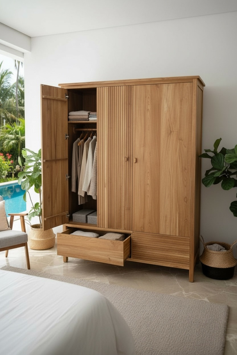 Dressing ou armoire en teck 14 – Décors & Bois Guadeloupe