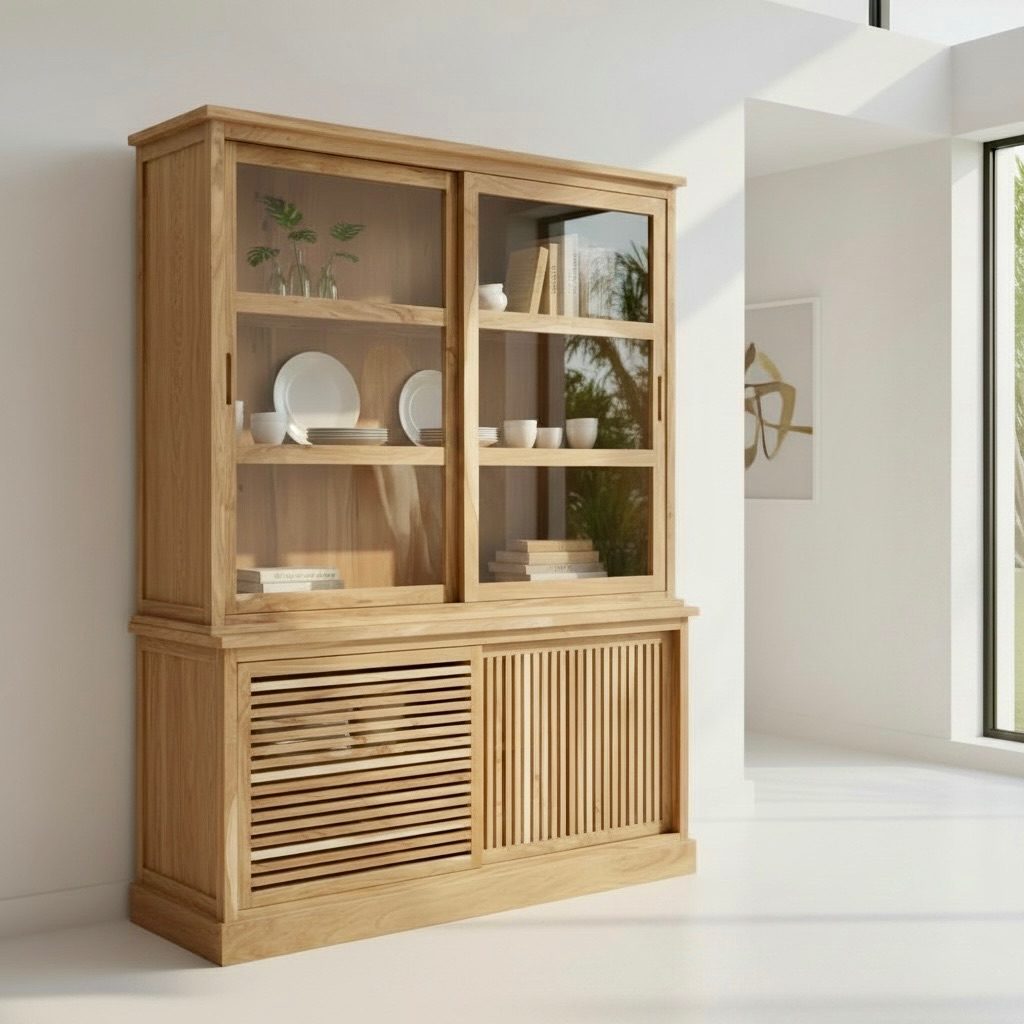 Vaisselier en teck 11 – Décors & Bois Guadeloupe