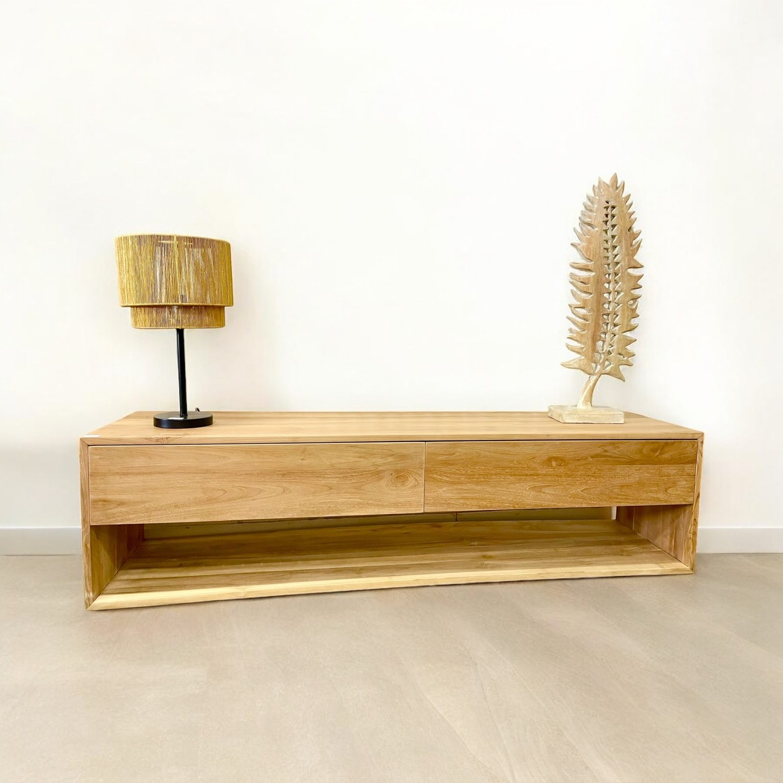 Meuble TV en teck 22 – Décors & Bois Guadeloupe