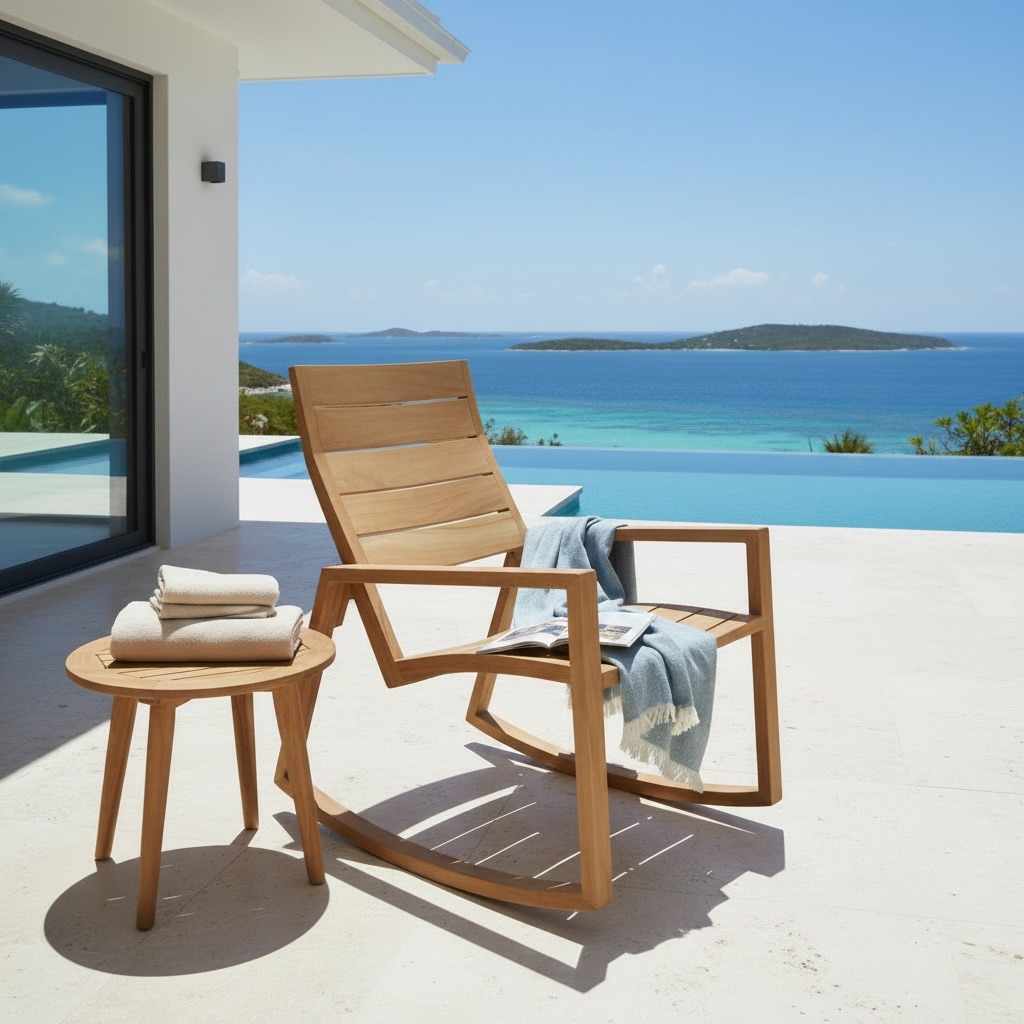 Berceuse en teck 2 – Décors & Bois Guadeloupe