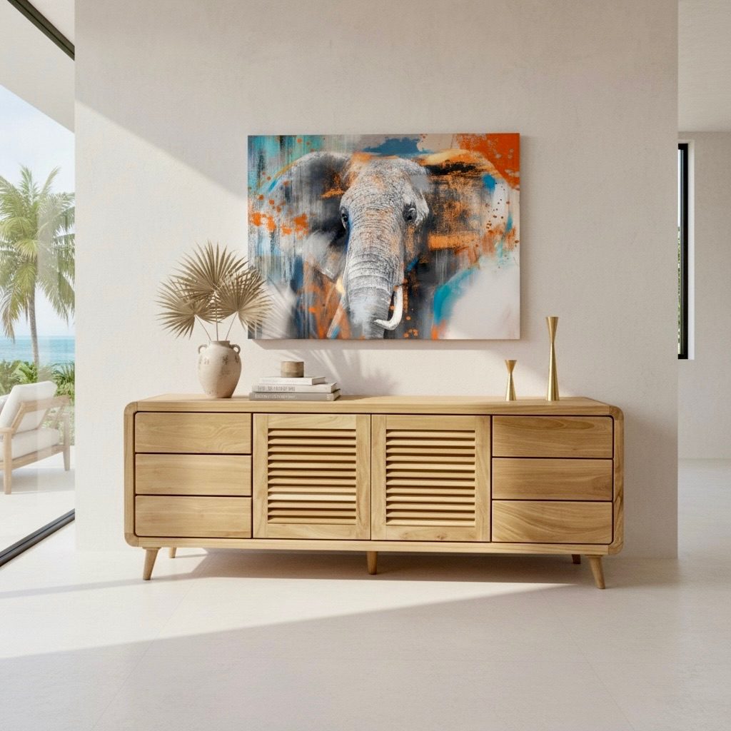 Buffet en teck 13 – Décors & Bois Guadeloupe