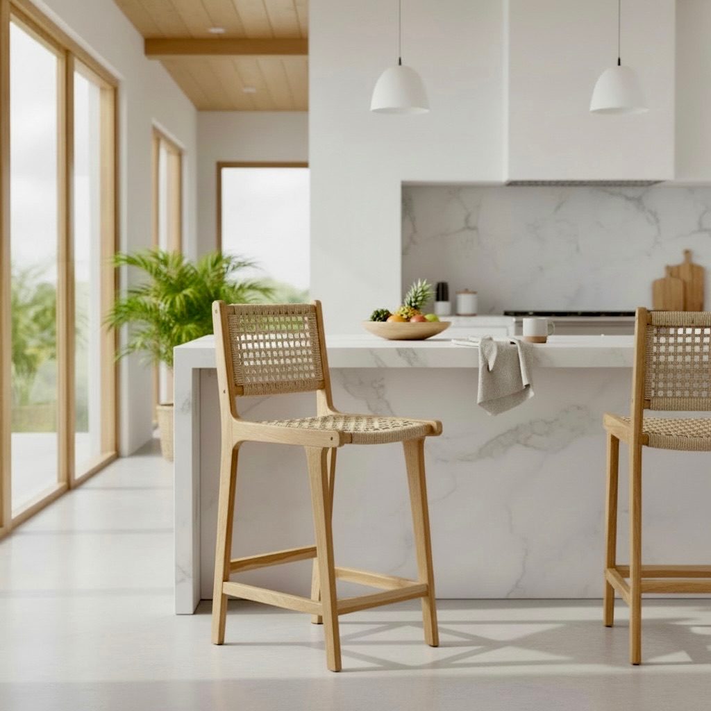 Tabouret en teck 2 – Décors & Bois Guadeloupe
