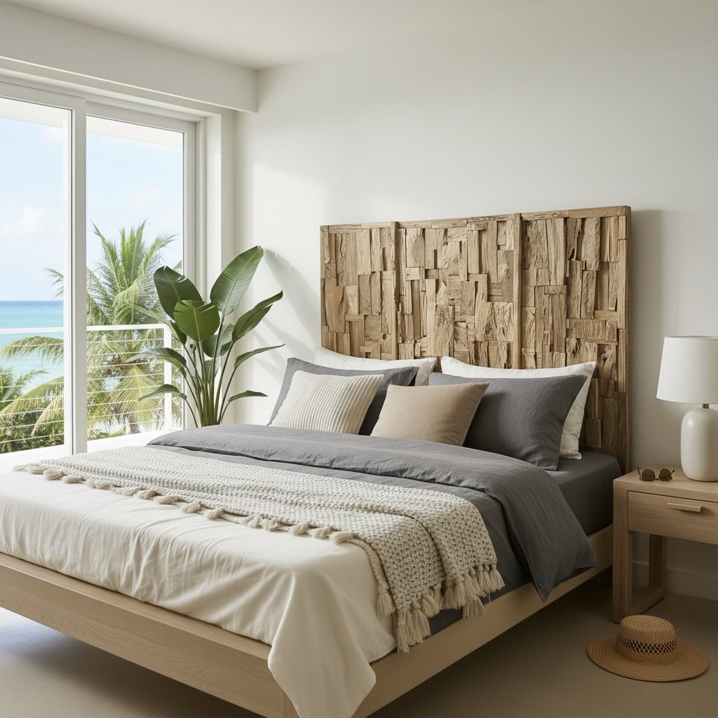 Tête de lit en teck 3 – Décors & Bois Guadeloupe