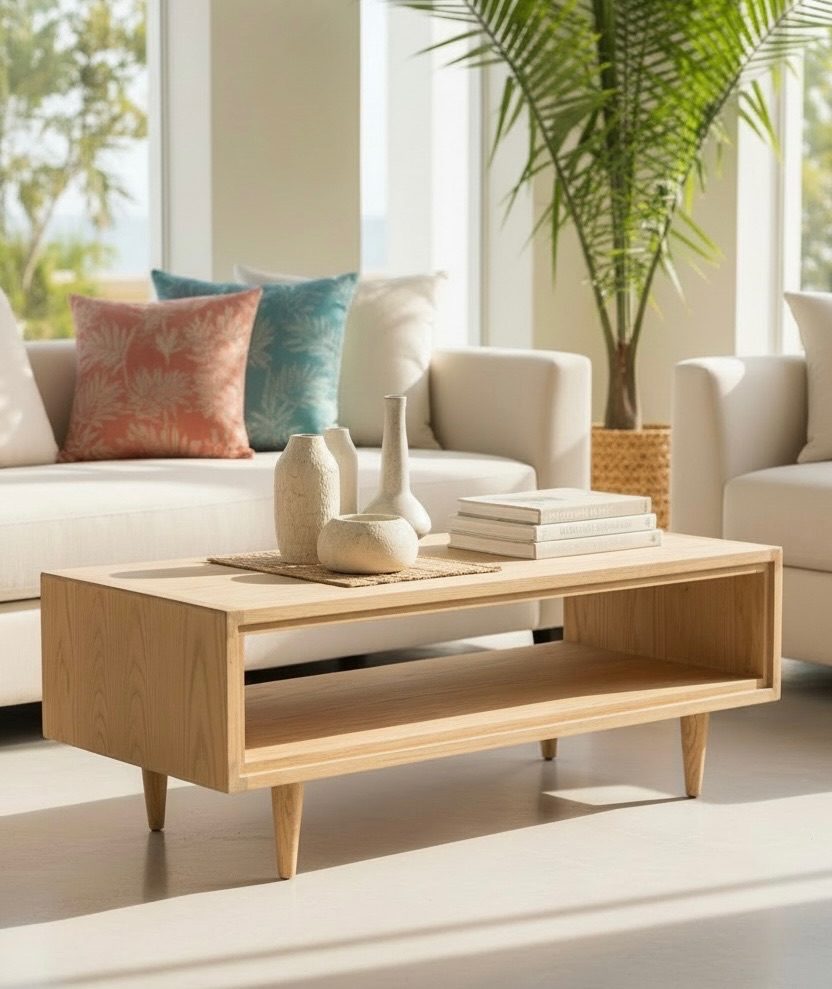 Table basse en teck 17 – Décors & Bois Guadeloupe