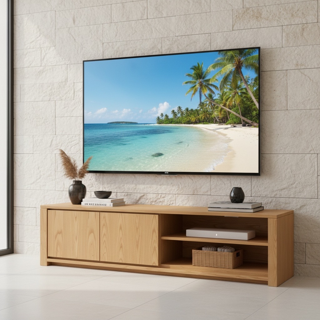 Meuble TV en teck 8 – Décors & Bois Guadeloupe
