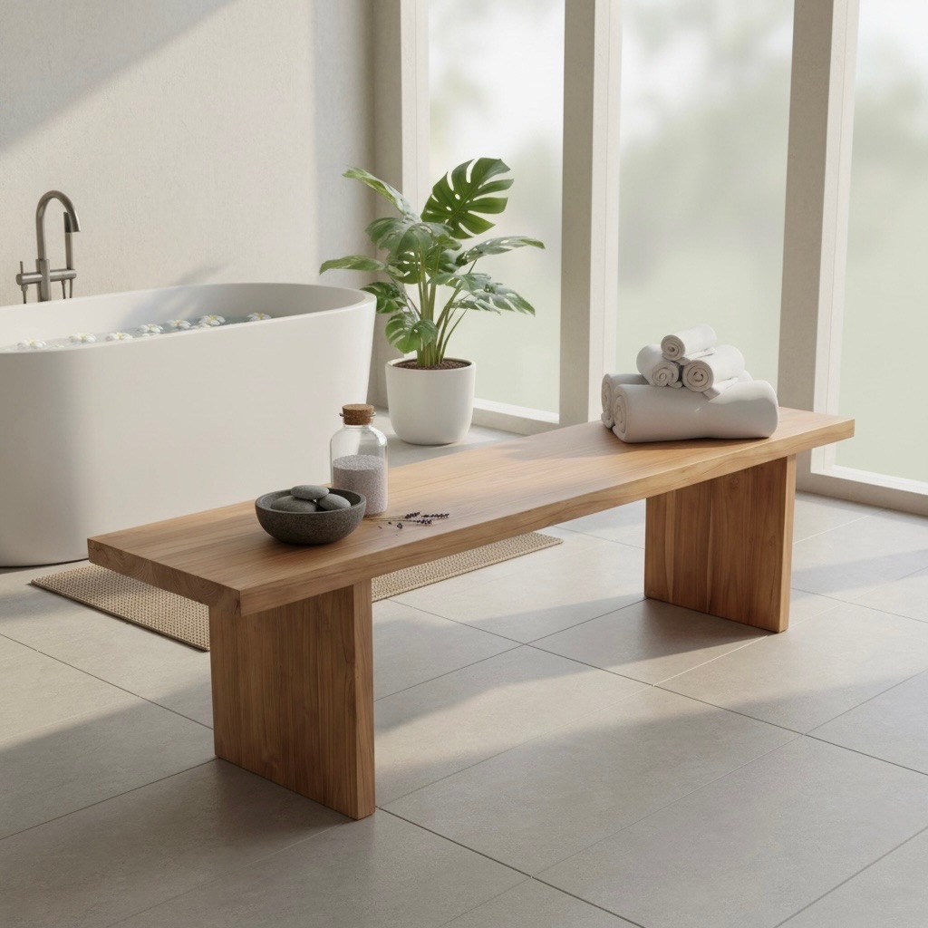 Banc en teck d'exception 8 – mobilier d'extérieur Décors & Bois Guadeloupe