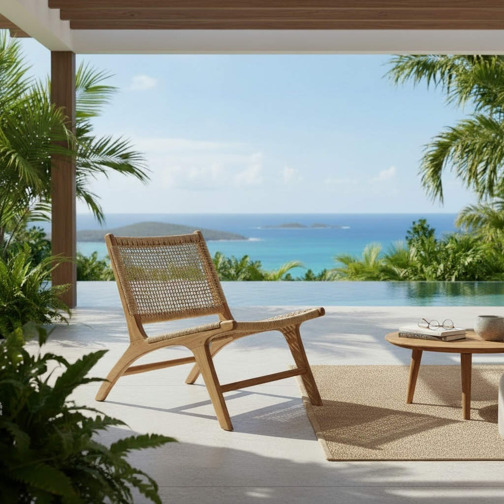 Fauteuil lounge en teck 6 – Décors & Bois Guadeloupe
