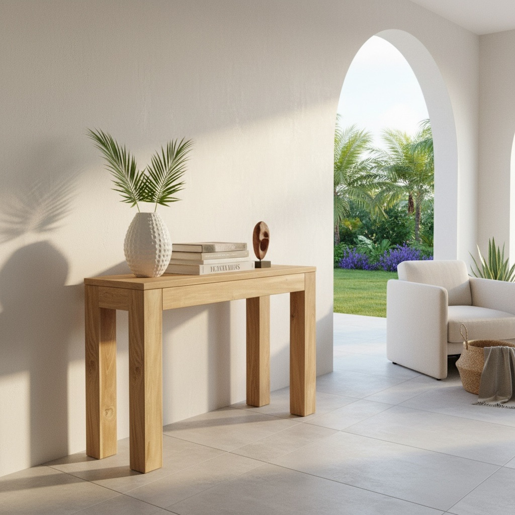 Console en teck 7 – Décors & Bois Guadeloupe
