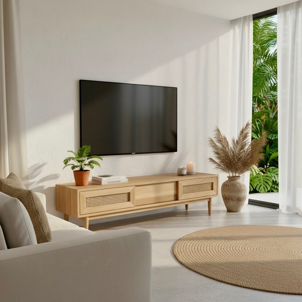 Meuble TV en teck 17 – Décors & Bois Guadeloupe