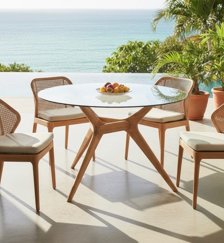 Table de salle à manger en teck 10 – Décors & Bois Guadeloupe