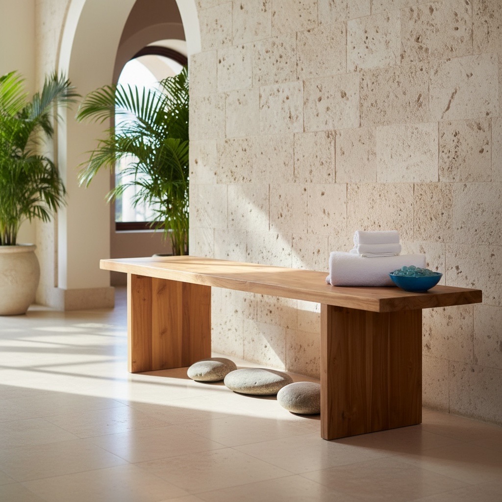 Banc en teck d'exception 14 – mobilier d'extérieur Décors & Bois Guadeloupe