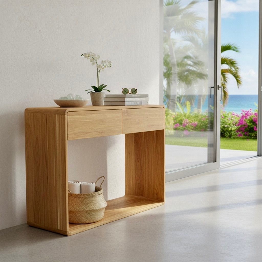 Console en teck 10 – Décors & Bois Guadeloupe