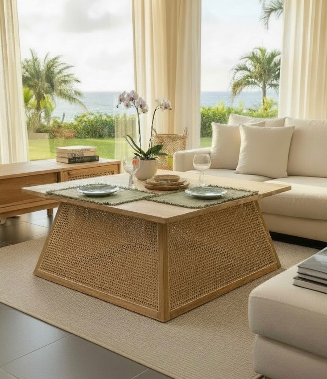 Table basse en teck 16 – Décors & Bois Guadeloupe