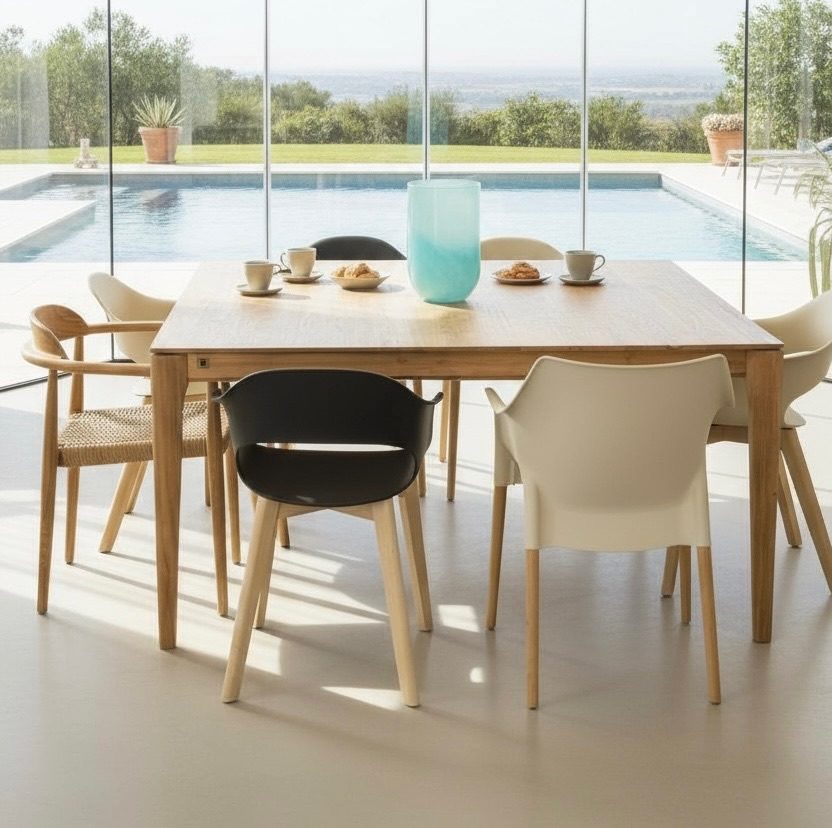 Table de salle à manger en teck 23 – Décors & Bois Guadeloupe