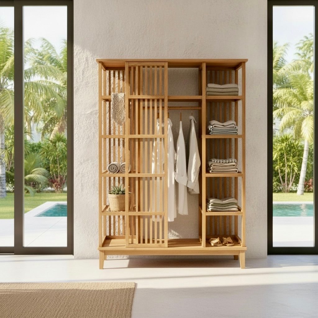 Dressing ou armoire en teck 10 – Décors & Bois Guadeloupe