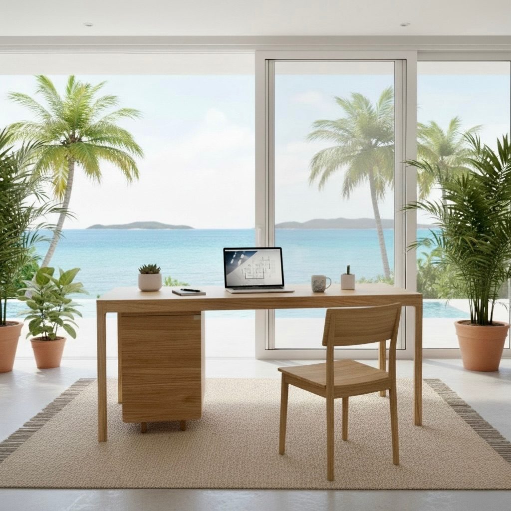Bureau en teck 12 – Décors & Bois Guadeloupe