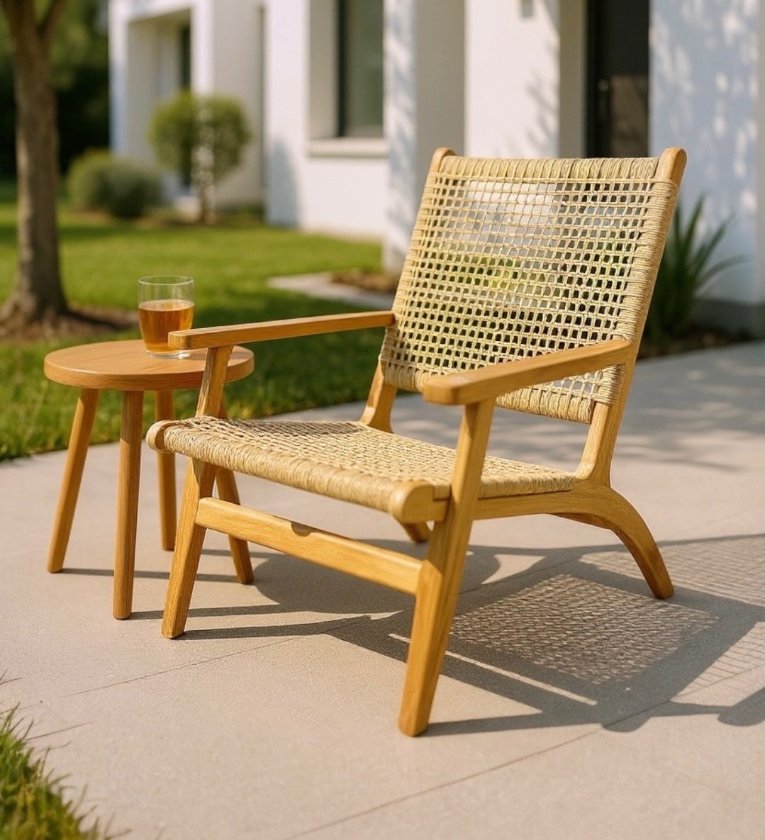Fauteuil lounge en teck 2 – Décors & Bois Guadeloupe