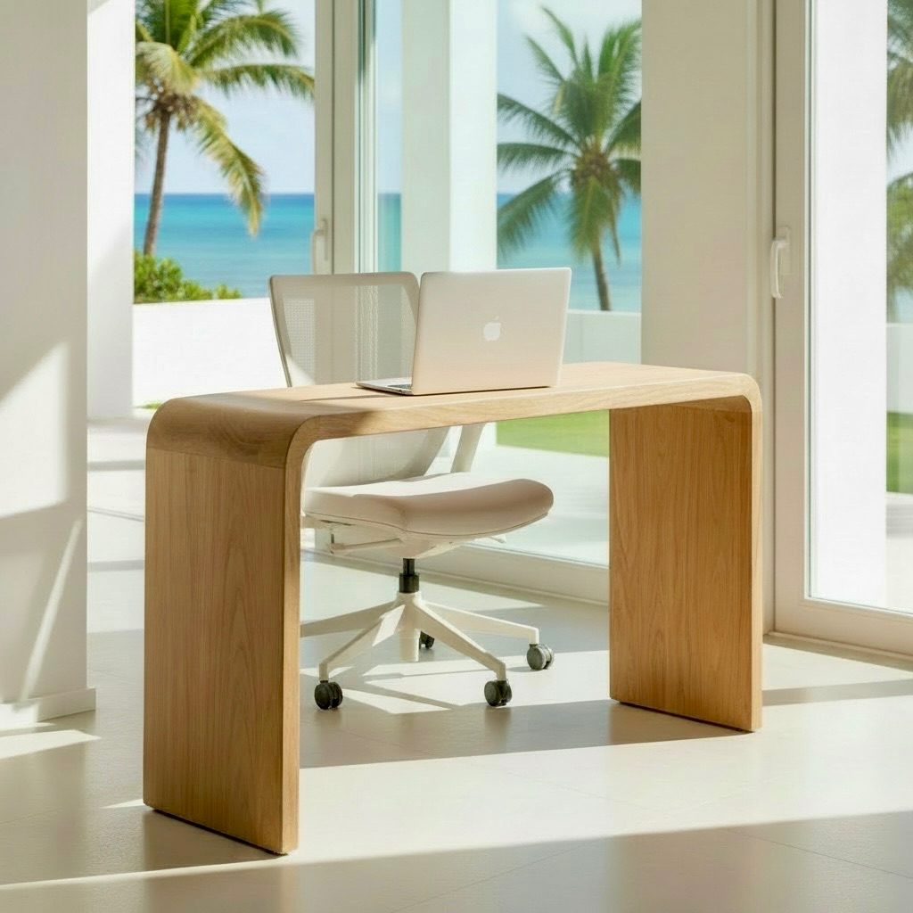 Bureau en teck 15 – Décors & Bois Guadeloupe