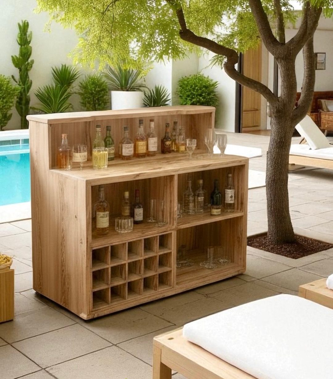 Bar en teck 8 – Décors & Bois Guadeloupe