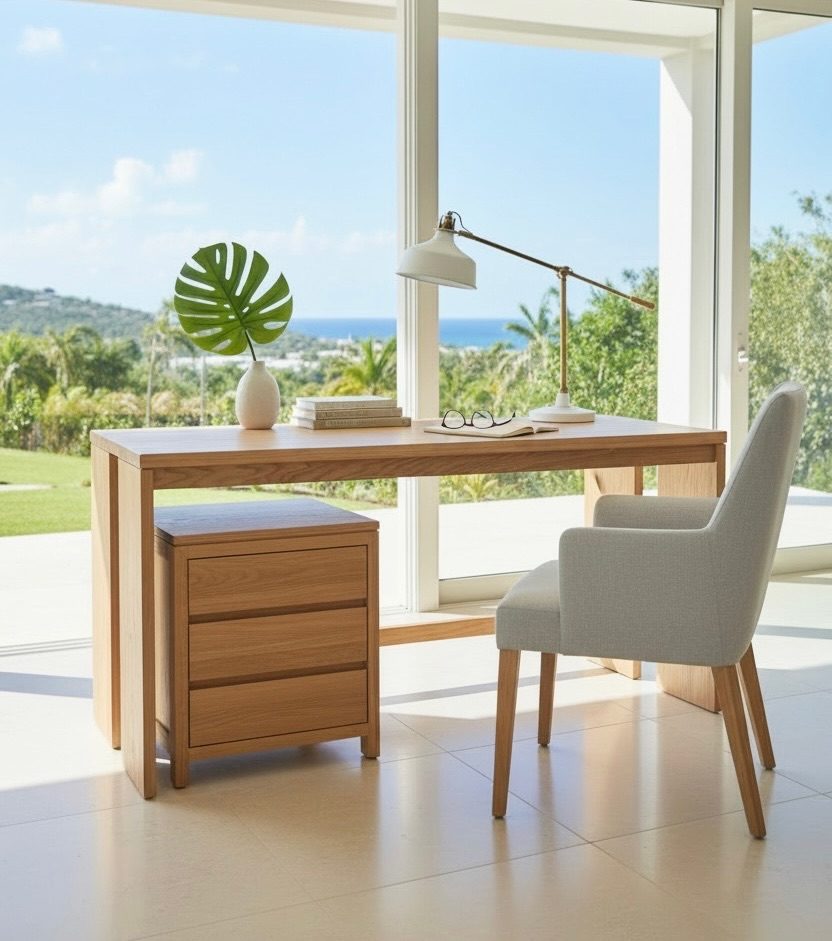 Bureau en teck 11 – Décors & Bois Guadeloupe