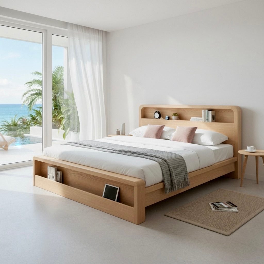 Lit en teck 2 – Décors & Bois Guadeloupe