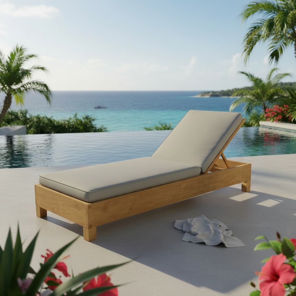 Transat en teck 1 – Décors & Bois Guadeloupe