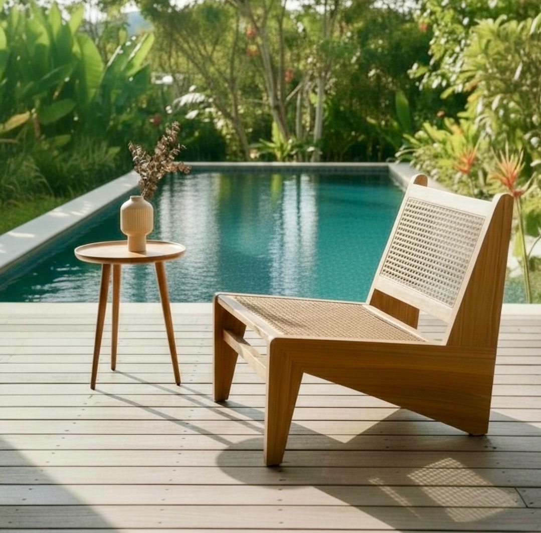 Fauteuil lounge en teck 5 – Décors & Bois Guadeloupe