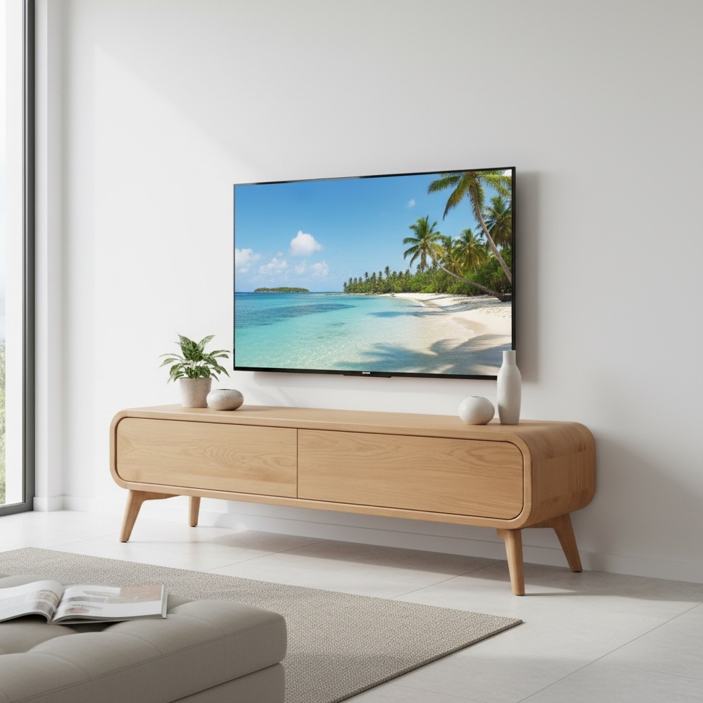 Meuble TV en teck 10 – Décors & Bois Guadeloupe