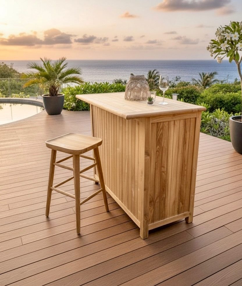 Bar en teck 7 – Décors & Bois Guadeloupe