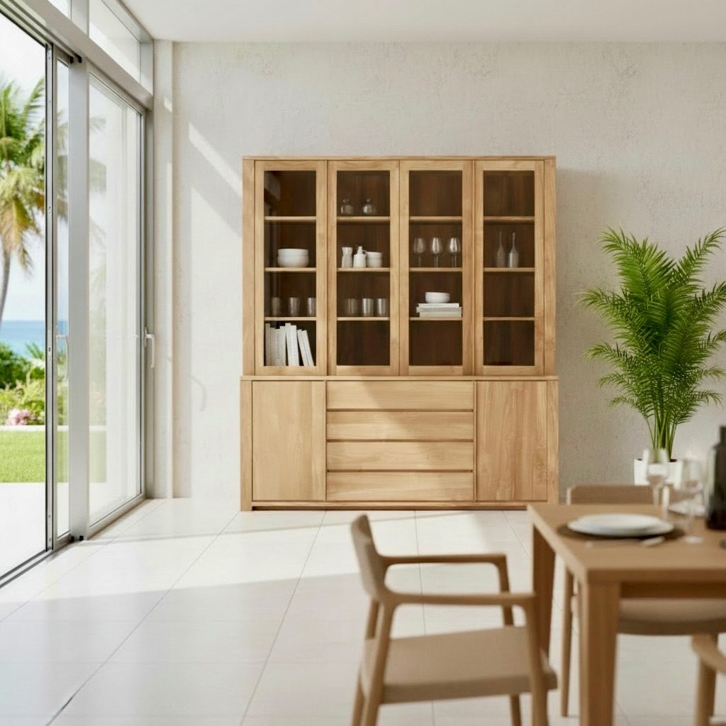 Vaisselier en teck 4 – Décors & Bois Guadeloupe