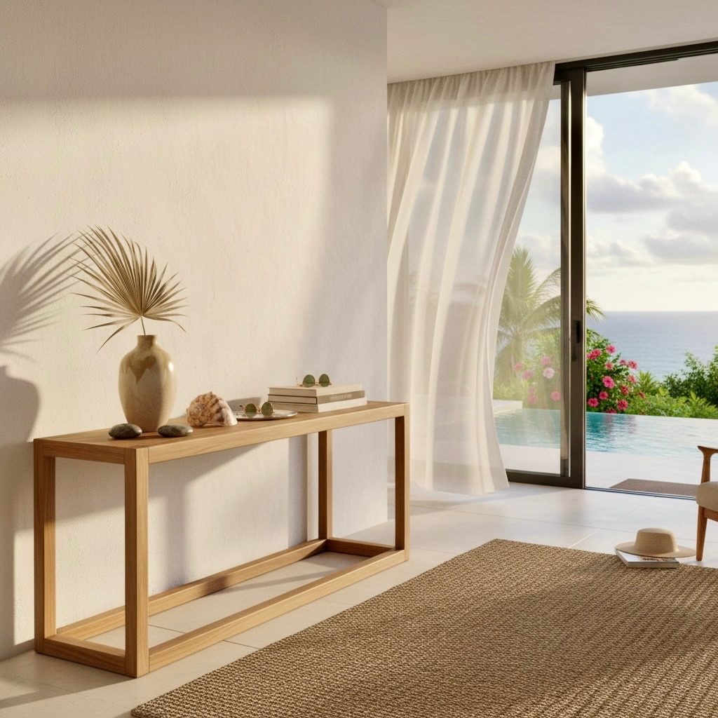 Console en teck 9 – Décors & Bois Guadeloupe