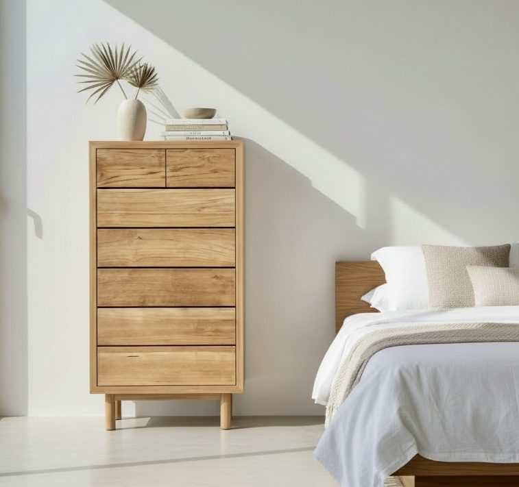 Chiffonnier en teck 1 – Décors & Bois Guadeloupe