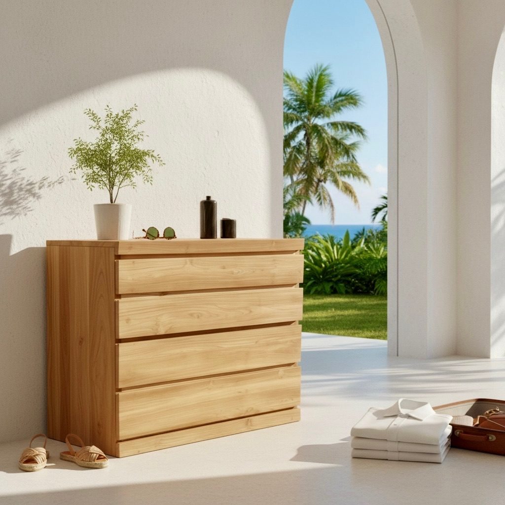 Commode en teck 17 – Décors & Bois Guadeloupe