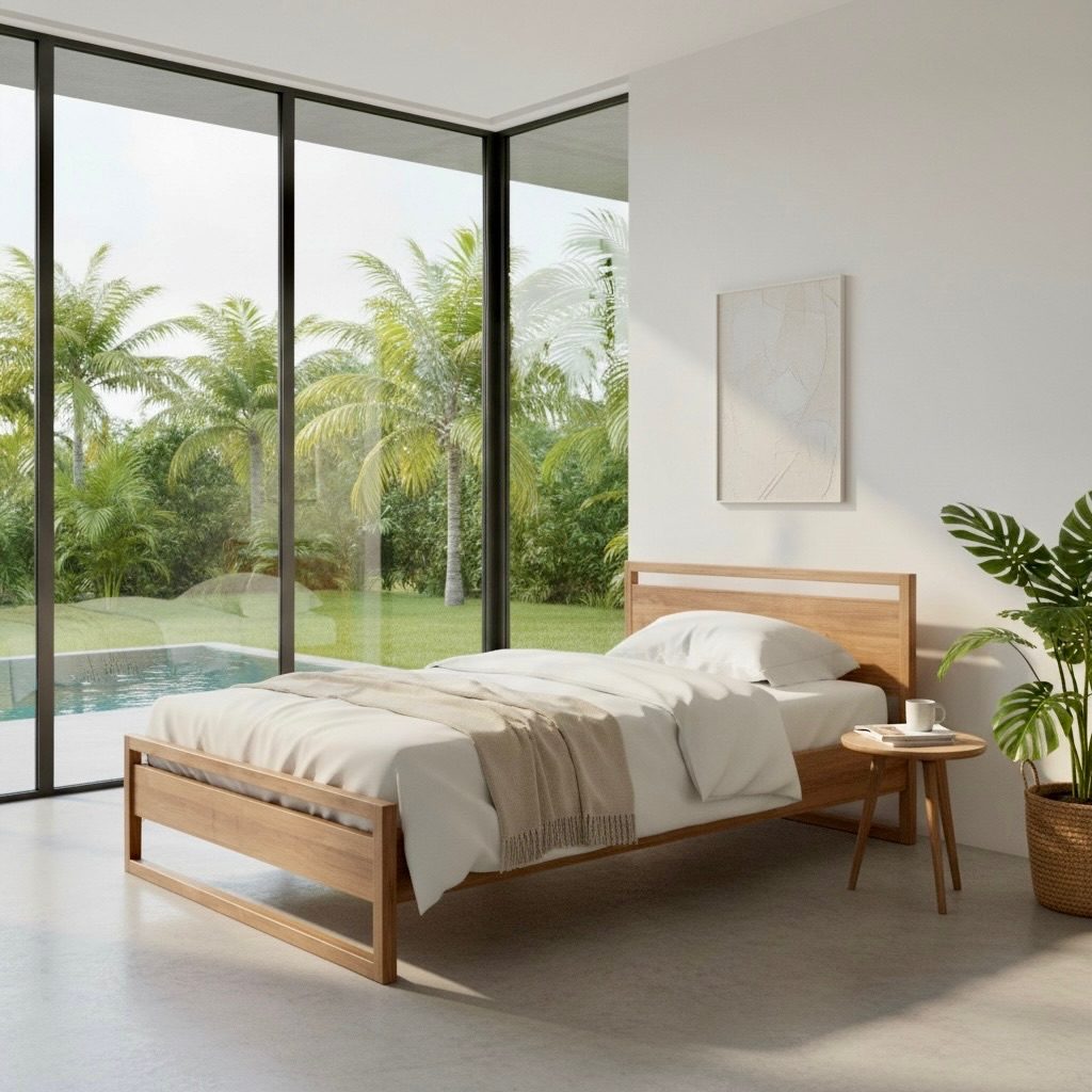 Lit en teck 13 – Décors & Bois Guadeloupe