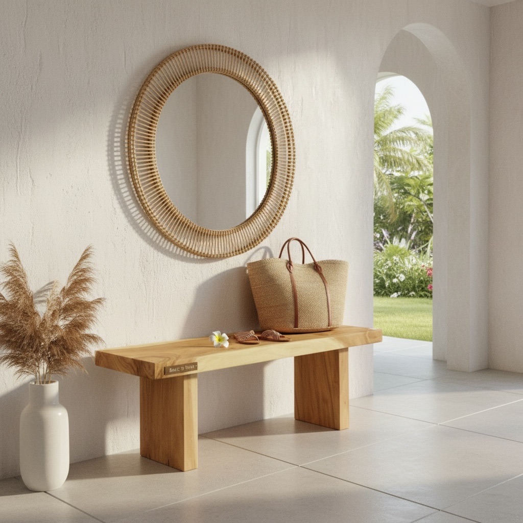 Banc en teck d'exception 3 – mobilier d'extérieur Décors & Bois Guadeloupe